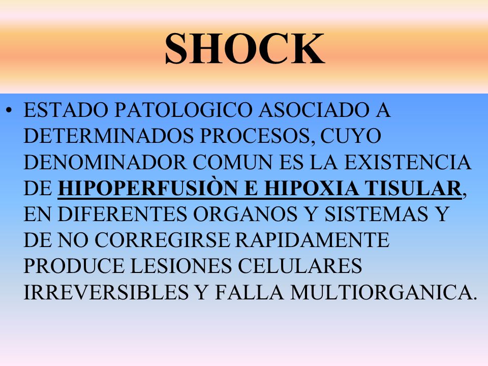 Indice de choque en obstetricia